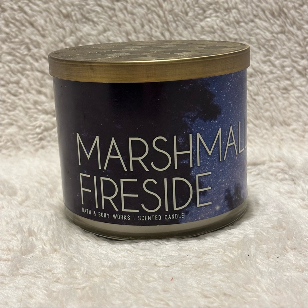 Marshmallow Fireside triple wick candle